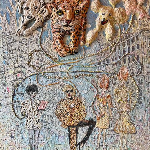 Young-ja Zimmermann, Island Story, 10×10cm, mixed media