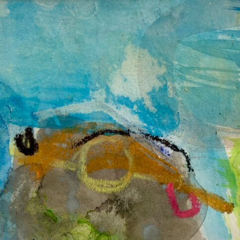 Halo CHO, Weightless Walk, 100×120cm, colored clay, styrofoam, 2000