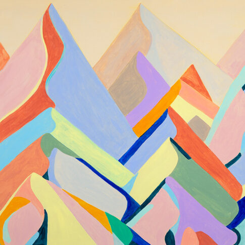 Sookyung Oh, Pilgrim-DunHuang, 91×117cm, acrylic on canvas, 2025