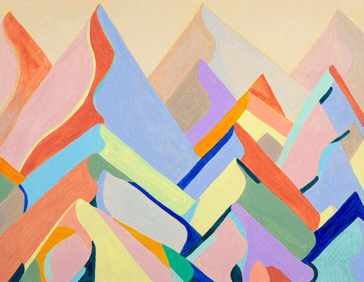 오수경, 순례자-둔황, 91×117cm, acrylic on canvas, 2025