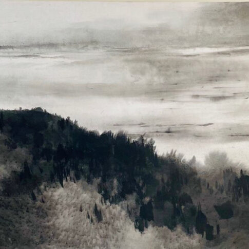 Dalyong Heo, In Damyang, 120x67cm, Ink on Korean paper, 2025
