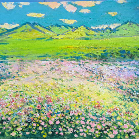 Yeonsim Ji, Flower Garden, 65.1×90.9cm, oil on canvas, 2025