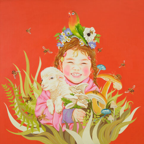 김선희, 너무도 소중한 것들, 112×112cm, oil on canvas, 2025