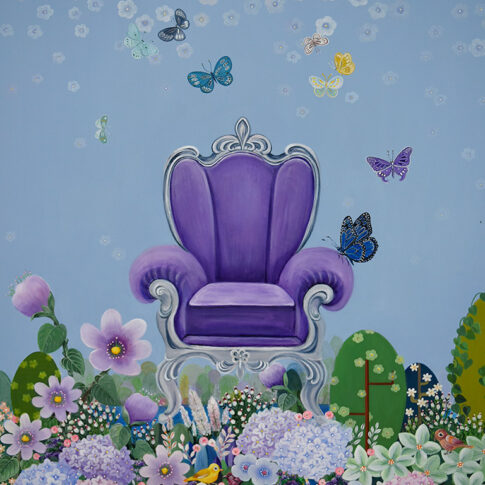 Younjoo Gwak, 쉼, 116.7x91cm, acrylic on canvas, 2025