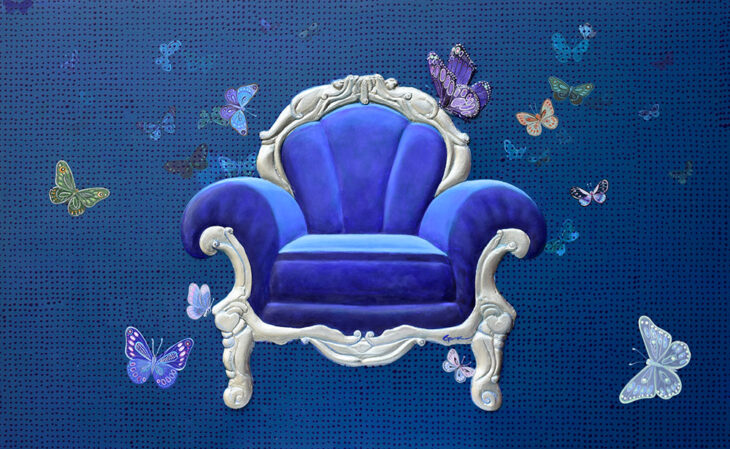 곽연주, 쉼, 130.3x80.3cm, mixed media, 2023