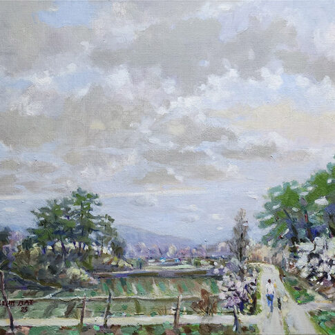 Keunbae Ryu, 집으로 가는 길, 65.1x100.0cm, oil on canvas, 2025