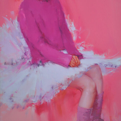 Gwangsub Oh, Rehearsal, 97.0x53.0cm, oil on canvas, 2025