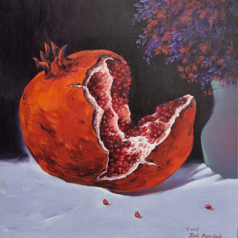 박은숙, 석류, 45.X45cm, Oil on canvas, 2025