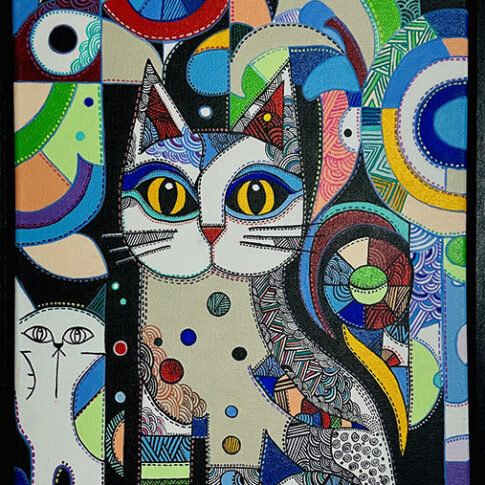 Sooyoung Lim, 몽유대박도, acril on canves, 60x30cm, Acrylic on canvas, 2025