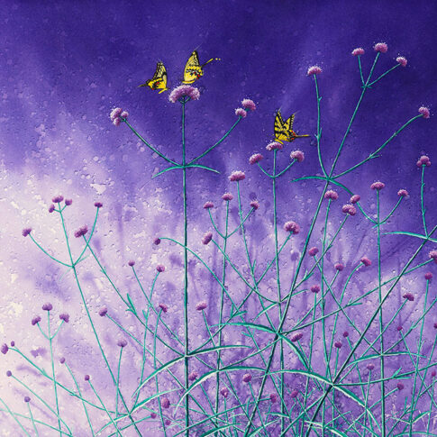 한부철, 숨, 60.6x91.0cm, Acrylic, watercolor on arches, 2025