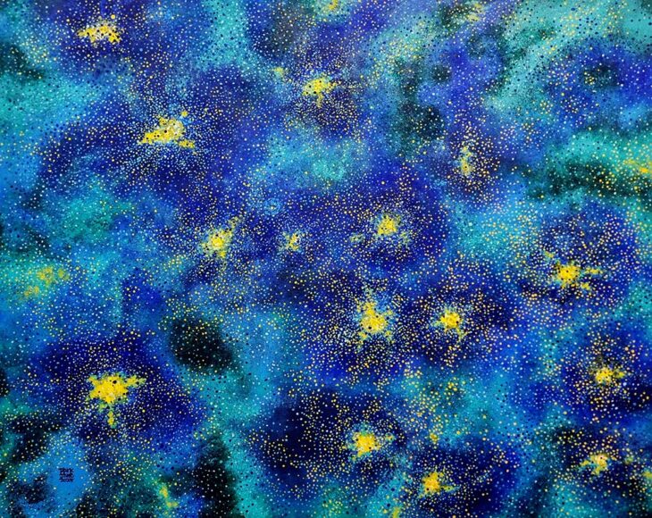 Universe-05, 72.7x90.9m, Mixed Acrylic on canvas, 2025