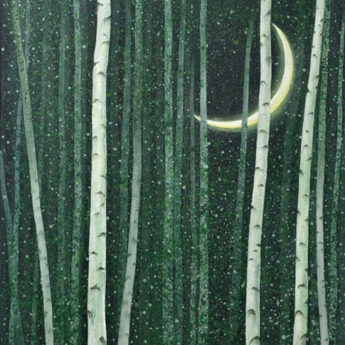 이상희, 속삭이다,72.7x60.6cm, 믹스트미디어, 2025