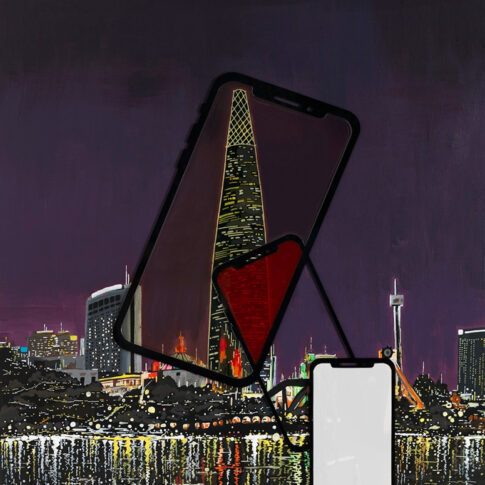 양호열, 중독, 116.8×91cm, mixed media on canvas, 2024