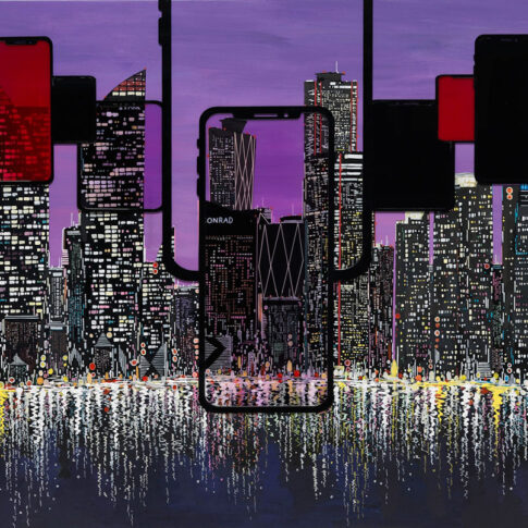 양호열, 중독, 130.3×162.2cm, mixed media on canvas, 2024