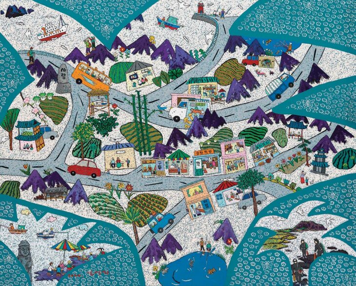 김영화, 자아! 떠나자, 130×162cm, oil on canvas, 2024