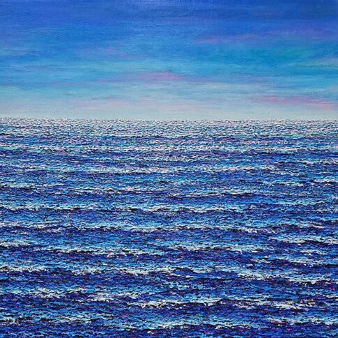 우미경, 바다의 찬가, 89.4×130.3cm, acrylic on canvas, 2025