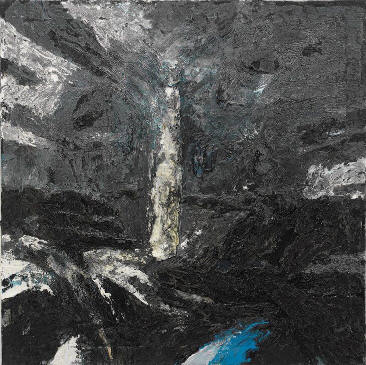 김유섭, 화가의 정원, 80×80cm, mixed media on canvas, 2006