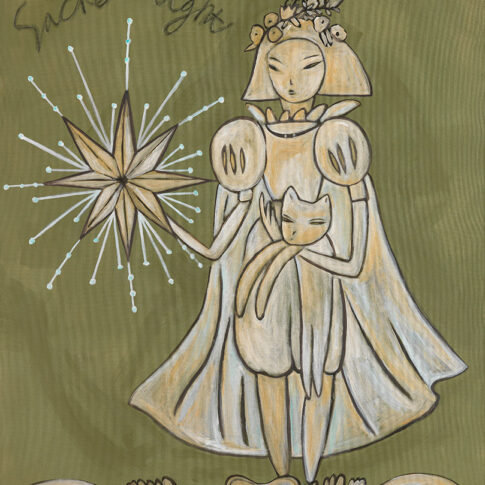 최순임, 성스러운 빛, 162×130cm, acrylic on canvas, 2023