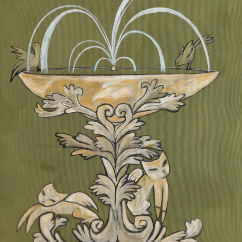 최순임, 성스러운 물, 162×130cm, acrylic on canvas, 2023