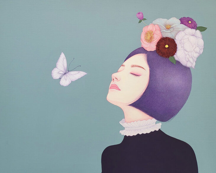 이정연, 우연한 공간, 72.7×90.9cm, acrylic on canvas, 2025