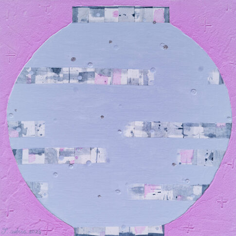 조미정, 나만의; 손길, 45×45cm, mixed media on canvas, 2023