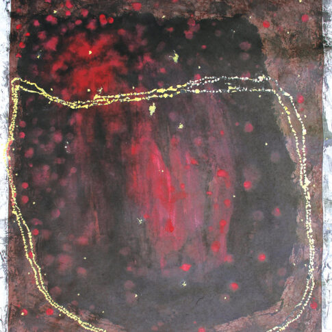 Insoo Jeong, Afterimage of Light, 85×71cm, Korean paper, ink and wash, colage, 2024