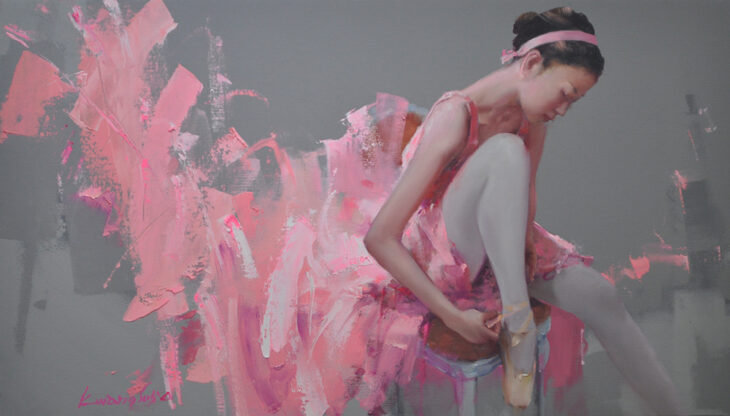 오광섭, Rehearsal(리허설), 41×72cm, oil on canvas, 2025