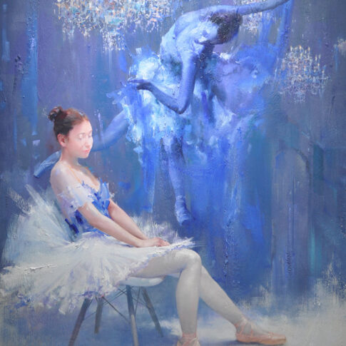 Gwangsub Oh, Rehearsal, 162×130.3cm, oil on canvas, 2025
