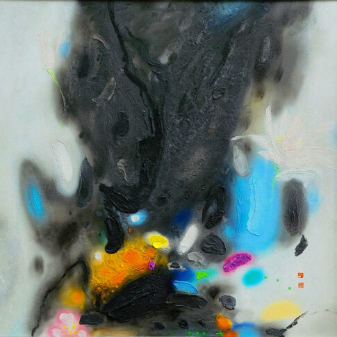 박홍수, 意境-소리(散調), 116x116cm, Canvas+Su Muk(Ink), 2024