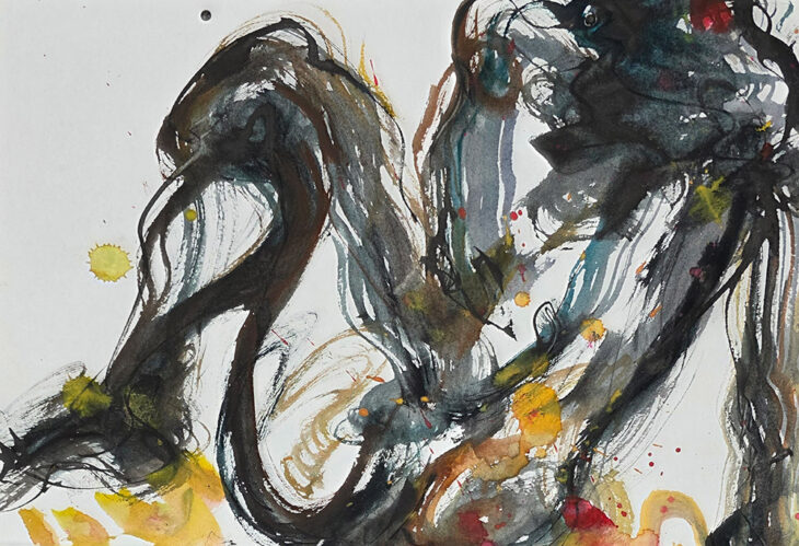 김성신, 그리움, 80x 120cm, 종이에 채색, 2025