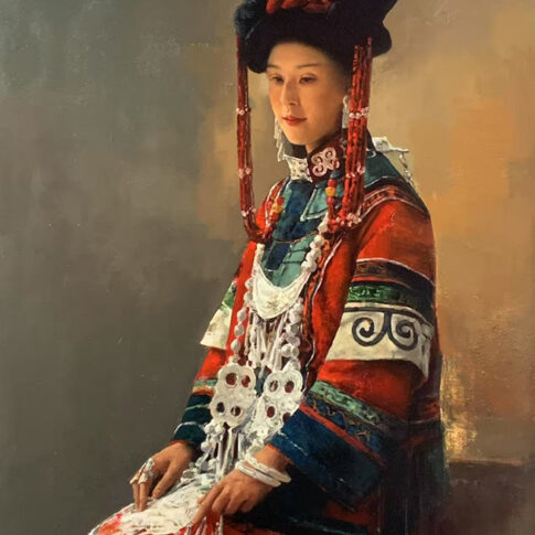 쉬밍, 나무와 나무, 120x 80cm, Oil on canvas, 2022 (China)