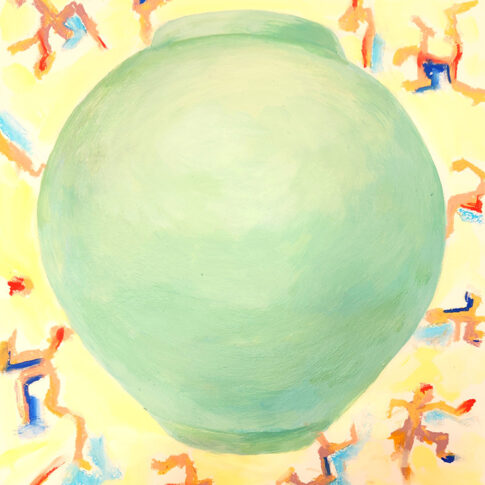 이승연, 평화의 춤, 39.4×54.5cm, Acrylic on paper, 2024