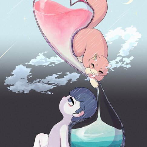 이수림, 사랑 ≒ 눈물, 29.7×42cm, 디지털 드로잉, 2025