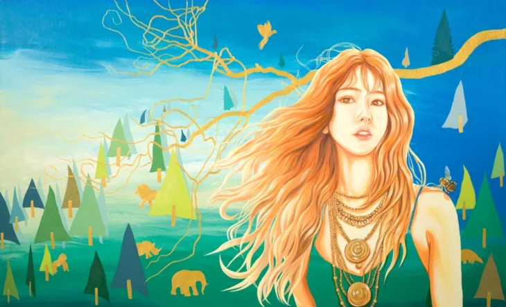 김선희, 너와 나 그리고 모든 숨, 116.0×97.0cm, oil and acrylic on canvas, 2026
