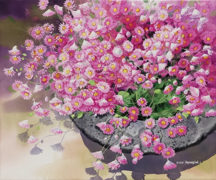 이현숙, Lovely..., 53×73cm, watercolor on Arches paper