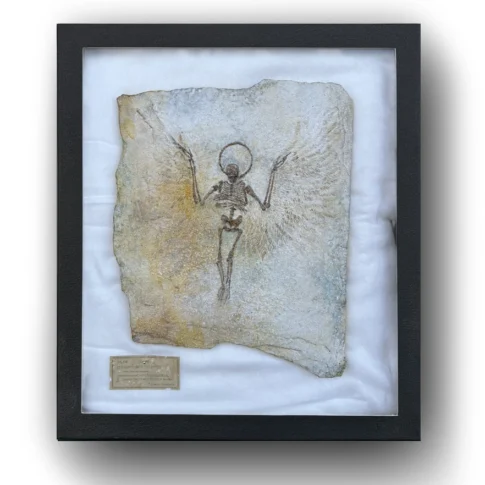 Takahiro Ameku, No.116 A Type of Angel, 30.4×26.4cm, putty, resin clay, mineral pigments, and watercolor on polystyrene board, 2025