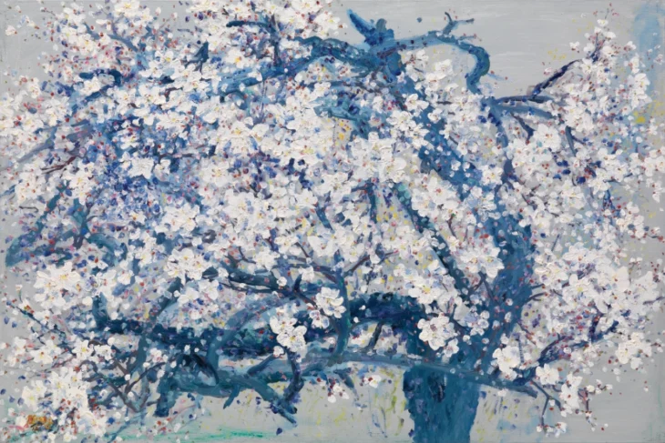 황순칠, 임대정매, 145.5×97.0cm, oil on canvas, 2012