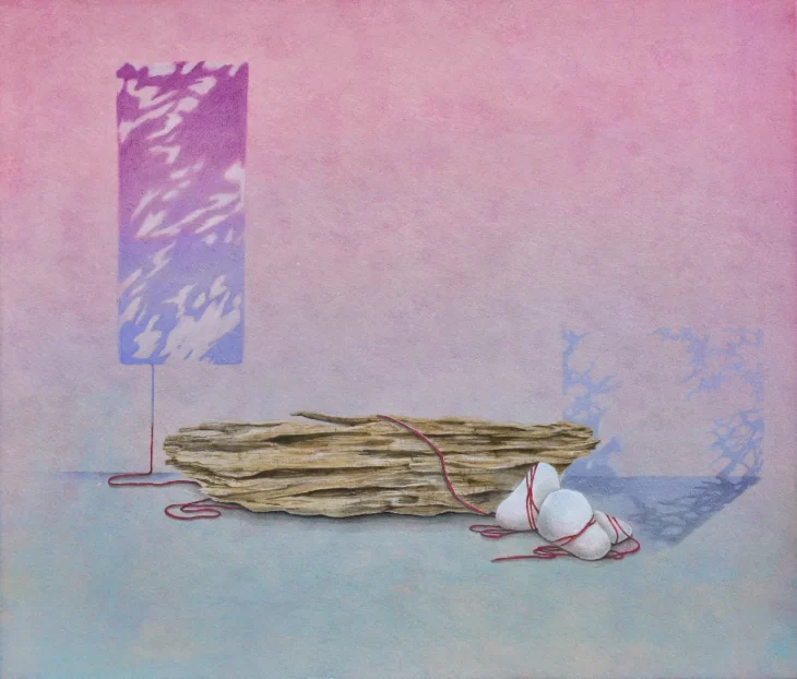 오다원, 매듭 이후, 53.0×46.0cm, color on Korean paper, 2026