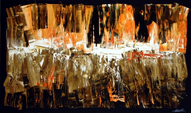 균열의 빛, 91.0×152.0cm, mixed media on canvas, 2011