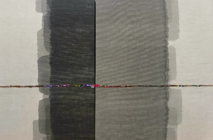 김진남, 수면선, 60.6×91.0cm, mixed media, 2026
