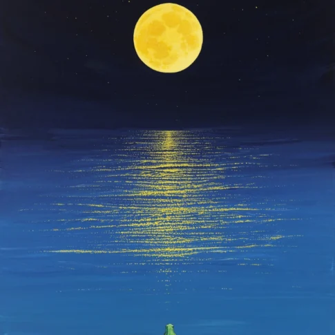 Bucheol Han, The Gaze, 91.0×72.7cm, mixed acrylic on canvas, 2026
