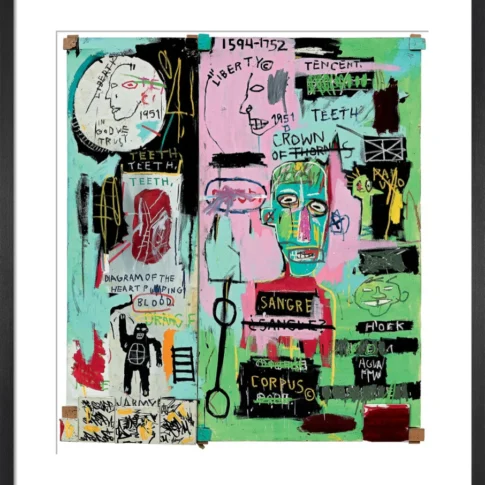 Jean-Michel Basquiat, Whitney Museum of American Art Exhibition Poster Featuring In Italian, dimensions variable, print on paper, 1992