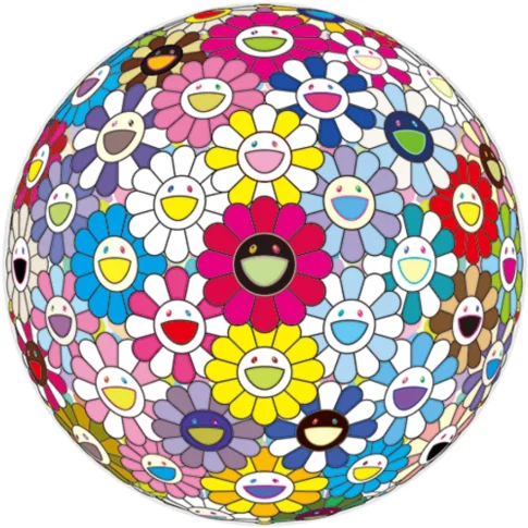 Takashi Murakami, Space Show, 71.0×71.0cm, offset lithograph on paper, 2017