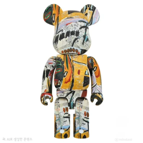 Medicom Toy × Estate of Jean-Michel Basquiat, BE@RBRICK Jean-Michel Basquiat 1000%, 72.0×41.0×33.0cm, painted cast resin, 2017