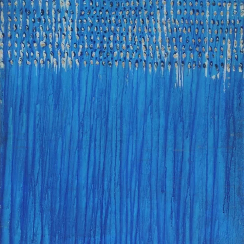 Kookjin Kang, Dot, 90.0×72.5cm, mixed media on canvas, 1975