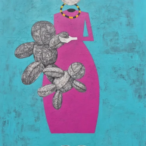 Taekjun Im, GAP, 80.0×100.0cm, acrylic and mixed media