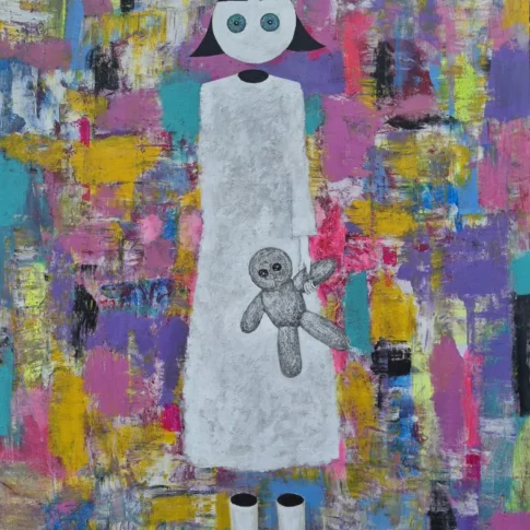 Taekjun Im, GAP, 80.0×100.0cm, acrylic and mixed media