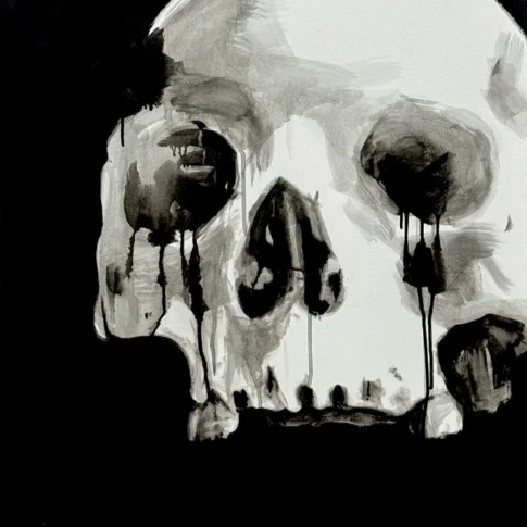 Yongchang Chung, Face, 100.0×70.0cm, ink on paper, 2025