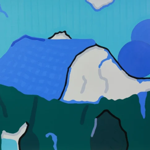 Keunho Cho, Clumped Landscape (A Sunny Day), 130.3×194.0cm, oil on canvas, 2026