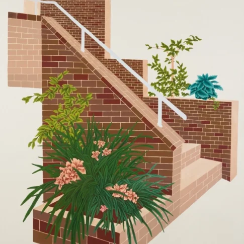 Jeongyeon Jeon, Windows and Crevices – Tokyo, 130.3×162.2cm, color on Korean paper, 2026